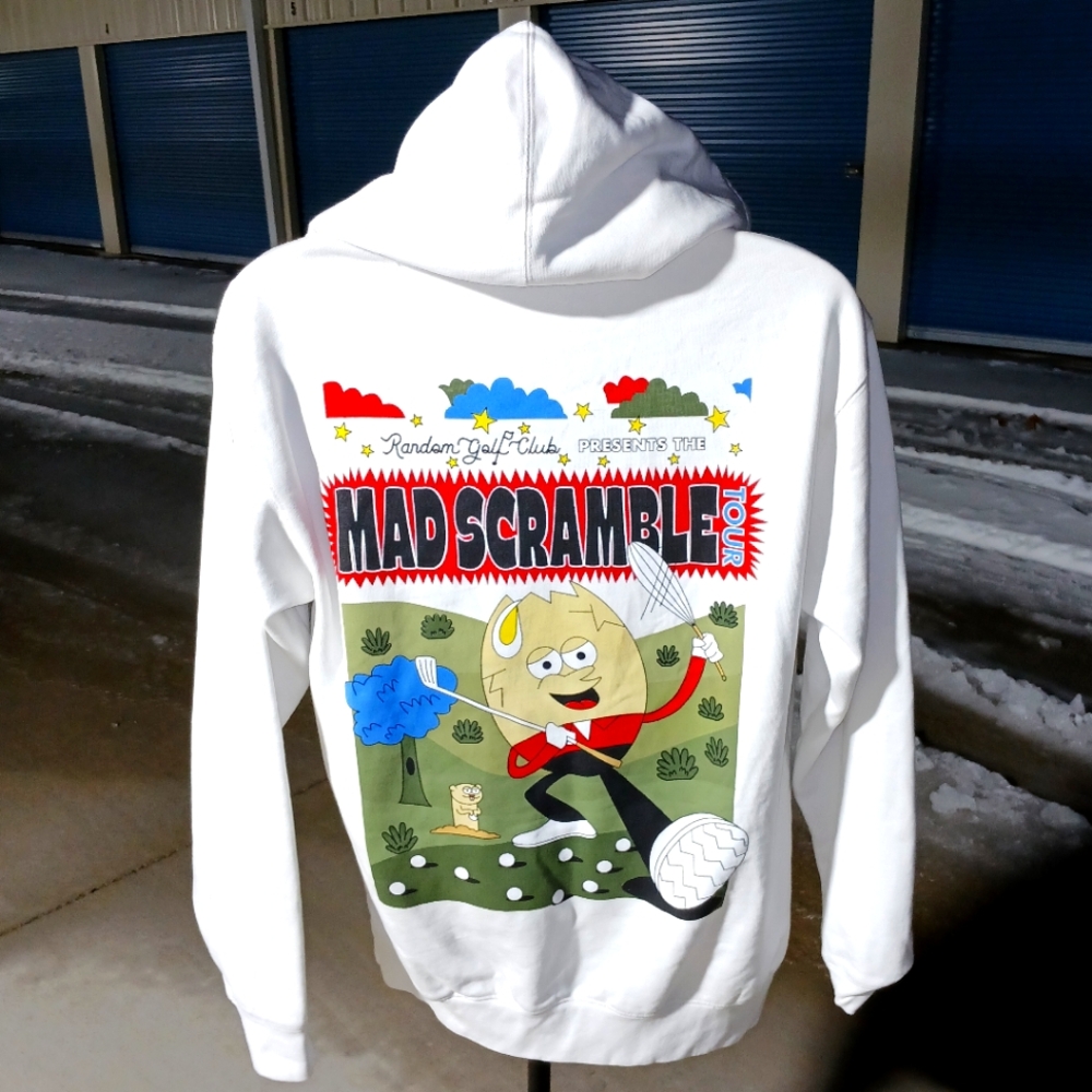 New RANDOM GOLF CLUB MAD SCRAMBLE Tour Hoodie size Medium